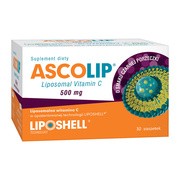 Ascolip Liposomalna witamina C 500 mg, smak czarna porzeczka, saszetki, 30 szt.