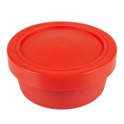 Duvoplus Miska podróżna, silikonowa, 1 L, czerwona, 1 szt.