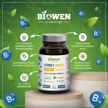 Biowen Witamina B Complex+, kapsułki, 90 szt.