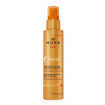 Nuxe Sun, nawilżająco-ochronny, mleczny olejek do włosów, 100 ml