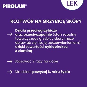 Pirolam, 10 mg/ml, roztwór na skórę, 30 ml