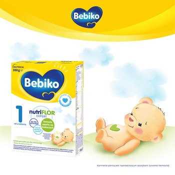 Bebiko 1 NUTRIflor Expert, mleko początkowe dla niemowląt, od urodzenia proszek, 350 g