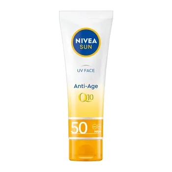 Nivea Sun UV Face Anti-Age Q10, krem przeciwzmarszczkowy, SPF 50, 50 ml