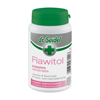 Dr Seidel Flawitol dla szczeniąt, tabletki, 120 szt.