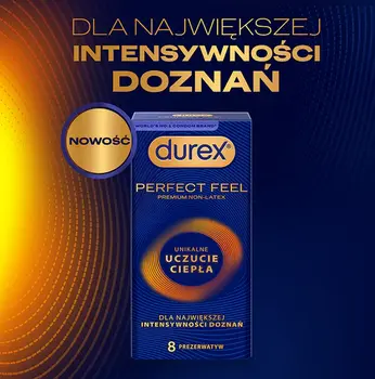 Durex Perfect Feel, prezerwatywy, 8 szt.