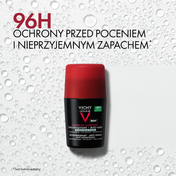Vichy Homme Clinical Control 96 h, dezodorant dla mężczyzn, roll-on, 50 ml