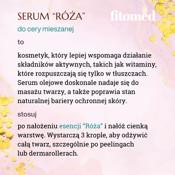 Fitomed, serum olejowe do cery mieszane, róża, 27 g