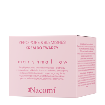 Nacomi Marshmallow, Zero pore & blemishes, krem do twarzy, 40ml