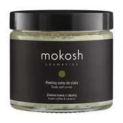 Mokosh, peeling solny do ciała Zielona kawa z tabaką, 300 g