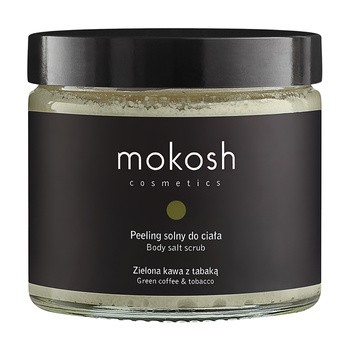 Mokosh, peeling solny do ciała Zielona kawa z tabaką, 300 g