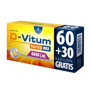 D-Vitum Forte Max 4000 j.m, kapsułki, 90 szt. (60 szt. + 30 szt.)