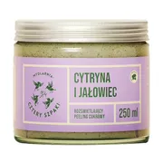 Mydlarnia 4Szpaki, Rozświetlający peeling cukrowy, cytryna i jałowiec, 250ml