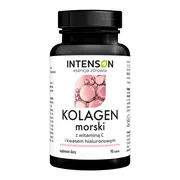Intenson Kolagen morski + kwas hialuronowy + witamina C, tabletki, 90 szt.
