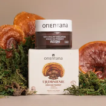 Orientana, naturalny wegański krem do twarzy Reishi na dzień, 50 ml