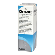 Oftagel, żel do oczu, (2,5 mg / g), 10 g