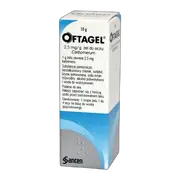 Oftagel, żel do oczu, (2,5 mg / g), 10 g