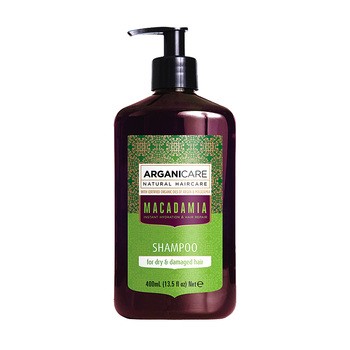 Arganicare Macadamia Shampoo, szampon nawilżający, 400 ml