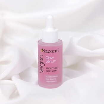Nacomi, Glow Serum, rozjaśniająco-złuszczające serum do twarzy, 40 ml