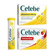 Zestaw Cetebe Immuno Boost + Witamina C 1000+Acerola+B-complex + Witamina C 500 mg