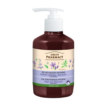 Green Pharmacy, żel do higieny intymnej, łagodzący, szałwia lekarska i alantoina, 370 ml 