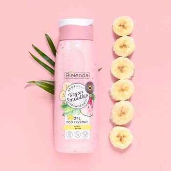 Bielenda Vegan Smoothie, żel pod prysznic arbuz + banan, 400 g