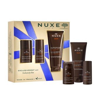 Zestaw Nuxe Men, żel pod prysznic, 200 ml + dezodorant roll-on, 50 ml + żel nawilżający, 50 ml