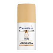 Pharmaceris F, delikatny fluid intensywnie kryjący, Bronze 03, SPF 20, 30 ml