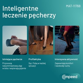 Compeed, plastry na pęcherze na piętę dla kobiet, 5 szt.