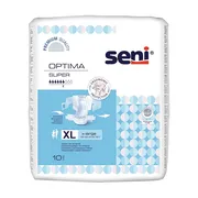 Seni Optima Super, pieluchomajtki z pasem biodrowym, rozmiar XL, 10 szt.