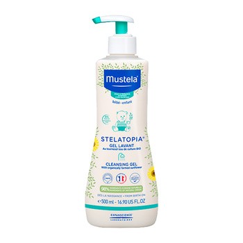 Mustela Stelatopia, żel do mycia, 500 ml