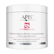 Apis Couperose Stop, maska algowa dla cery naczynkowej z dziką różą i witaminą C, 200 g