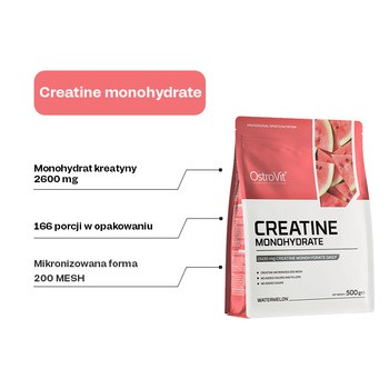 Ostrovit Creatine Monohydrate, proszek, smak watermelon, 500 g