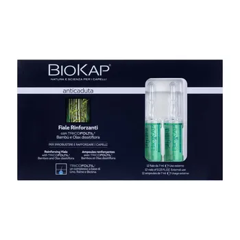 Biokap Anticaduta, ampułki przeciw wypadaniu włosów, 7 ml, 12 ampułek