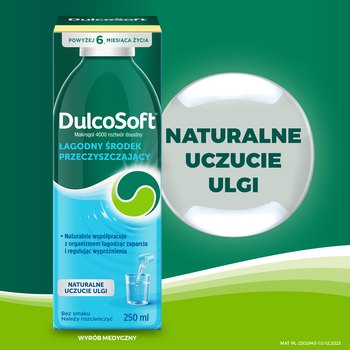 DulcoSoft w płynie, roztwór doustny na zaparcia, 250 ml
