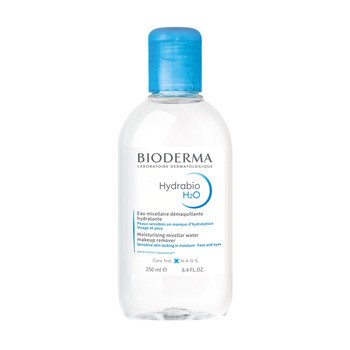 Bioderma Hydrabio H2O, nawilżająca woda micelarna do oczyszczania twarzy i zmywania makijażu, 250 ml