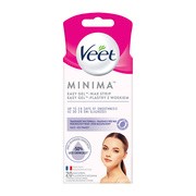 Veet Minima, plastry do z woskiem do depilacji twarzy dla skóry wrażliwej, 20 szt.