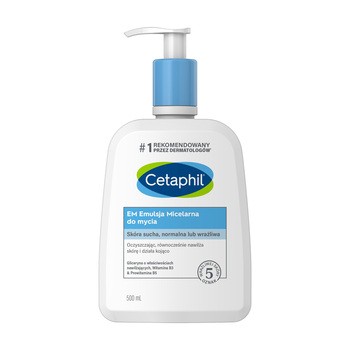 Zestaw Cetaphil, emulsja micelarna do mycia, 500 ml + lipoaktywny krem nawilżający, 100 g