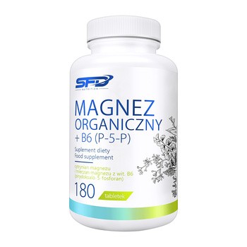 SFD Magnez Organiczny + B6 (P-5-P), tabletki, 180 szt.