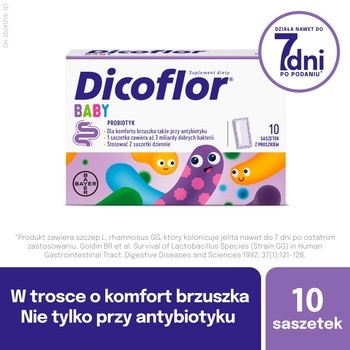 Dicoflor Baby, saszetki z proszkiem, 10 szt.