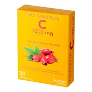 Nexon Pharma Witamina C 1000 mg z ekstraktem z kwiatów dzikiej róży, kapsułki, 30 szt.