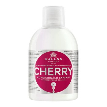 Kallos Cherry, szampon z olejem z pestek wiśni, 1000 ml