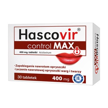 Hascovir control MAX, 400 mg, tabletki, 30 szt.