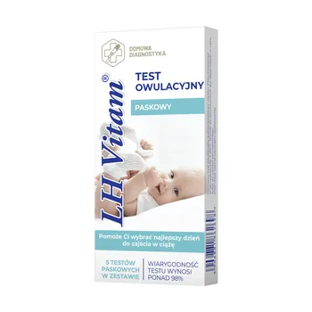 LH Vitam, paskowy test owulacyjny, 1 opakowanie (5 testów)