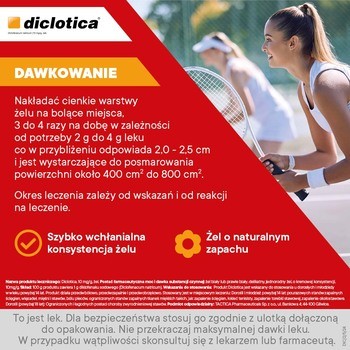 Diclotica, 10 mg/g, żel, 100 g (tuba)