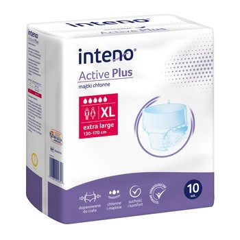 Inteno Active Plus, majtki chłonne, rozmiar XL, 10 szt.