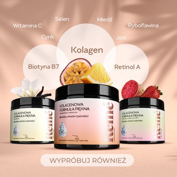 Reme Kolagenowa Formuła Piękna, proszek, smak pomarańcza - marakuja, 150 g