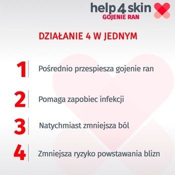 Help4Skin Gojenie Ran, żel hydrokoloidowy, 20 g, tuba