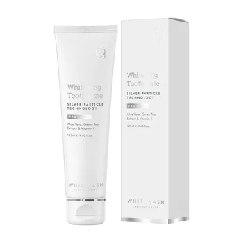 WhiteWash Professional Whitening, wybielająca pasta do zębów z cząsteczkami srebra, 125 ml