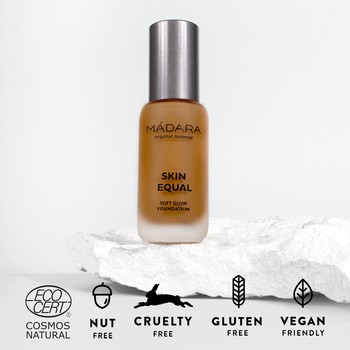 Madara Skin Equal, Soft Glow Foundation SPF15, podkład, Fudge 80, 30 ml