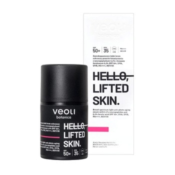 Veoli Botanica Hello Lifted Skin, szerokopasmowy lekki krem ochronny przeciw fotostarzeniu, 50 ml